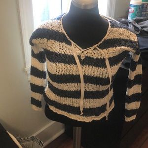 Lucky brand summer crochet sweater